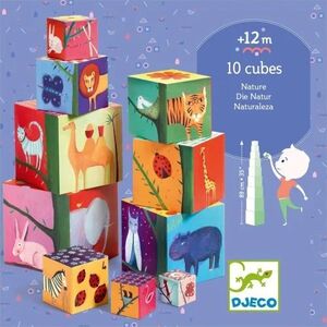 CUBOS APILABLES NATURA Y ANIMALES -DJECO